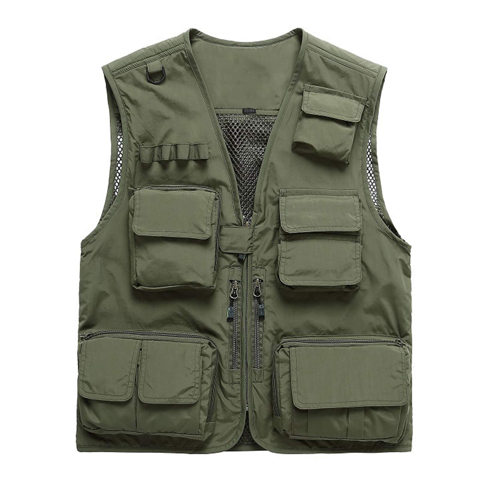 Hommes Dames Sport Utilitaire Gilet Gilet Gilet extérieur pêche à séchage Rapide Photographie décontracté évider Mince Multi-Poches Gilet Veste sans Manches Veste Gilet