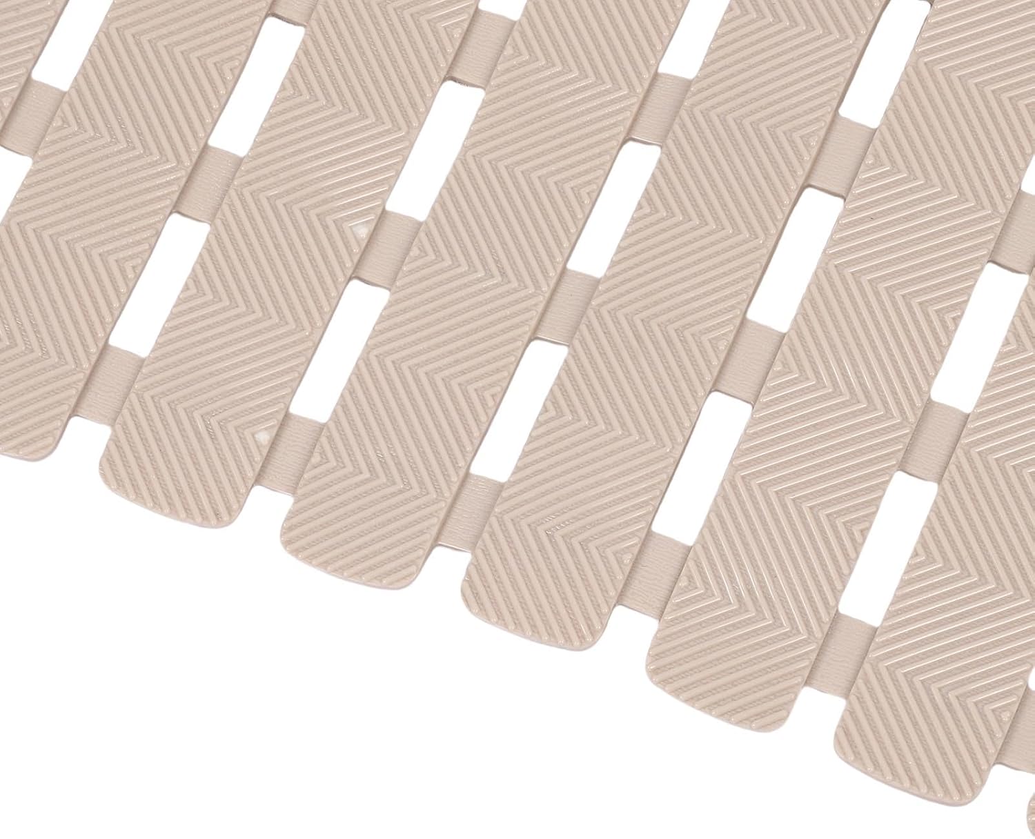 YUYTE Bathtub Mat Anti Slip Massaging with Strong Suction Cups for Bathroom Shower Floor Mat Non Slip Bath Mat Striped PVC (40 * 100 cm)