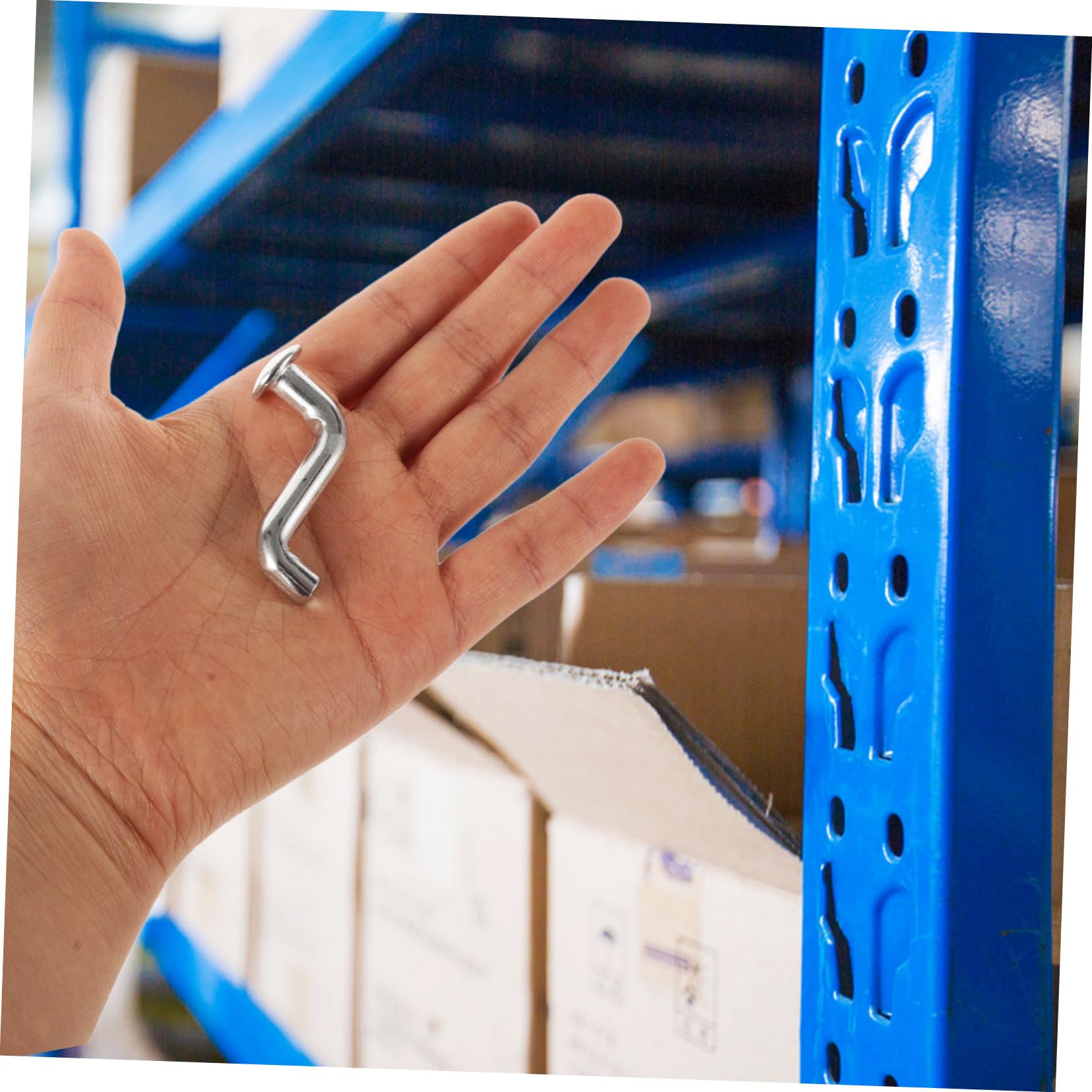 50 pezzi Perni di Sicurezza a Forma a Testa Diametro 7mm per Mensole e Scaffalature Industriali Facili da Installare e Compatibili con Strutture di Magazzino 50 pezzi