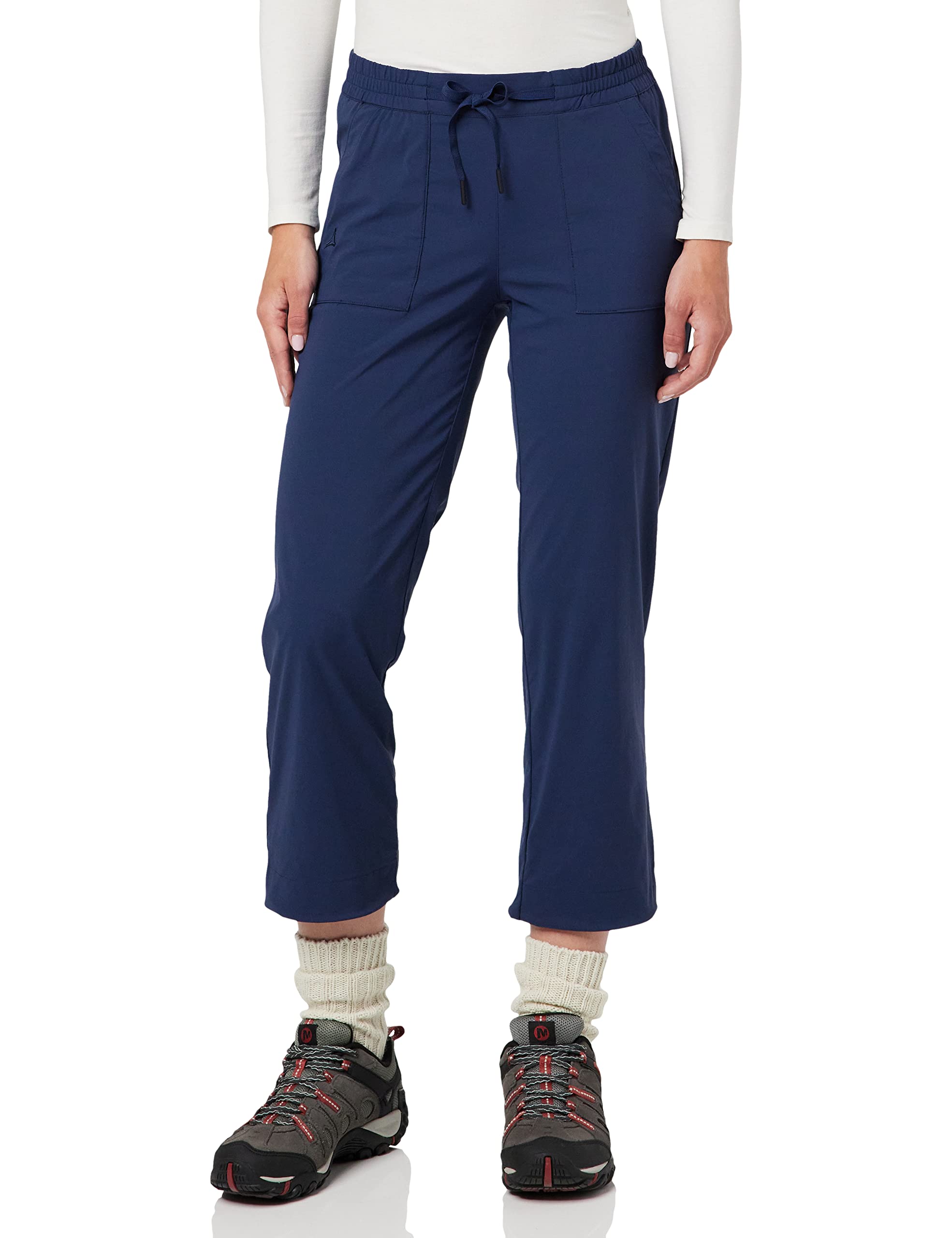 Schöffel Damen Pants Rangun L, atmungsaktive Outdoor Hose für Freizeit und Trekking, robuste 3/4 Hose mit 2-Wege-Stretch