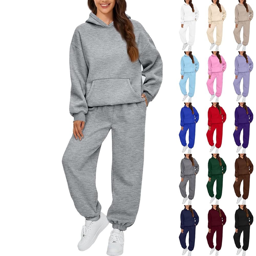 Oversized hoodie and sweatpants set
