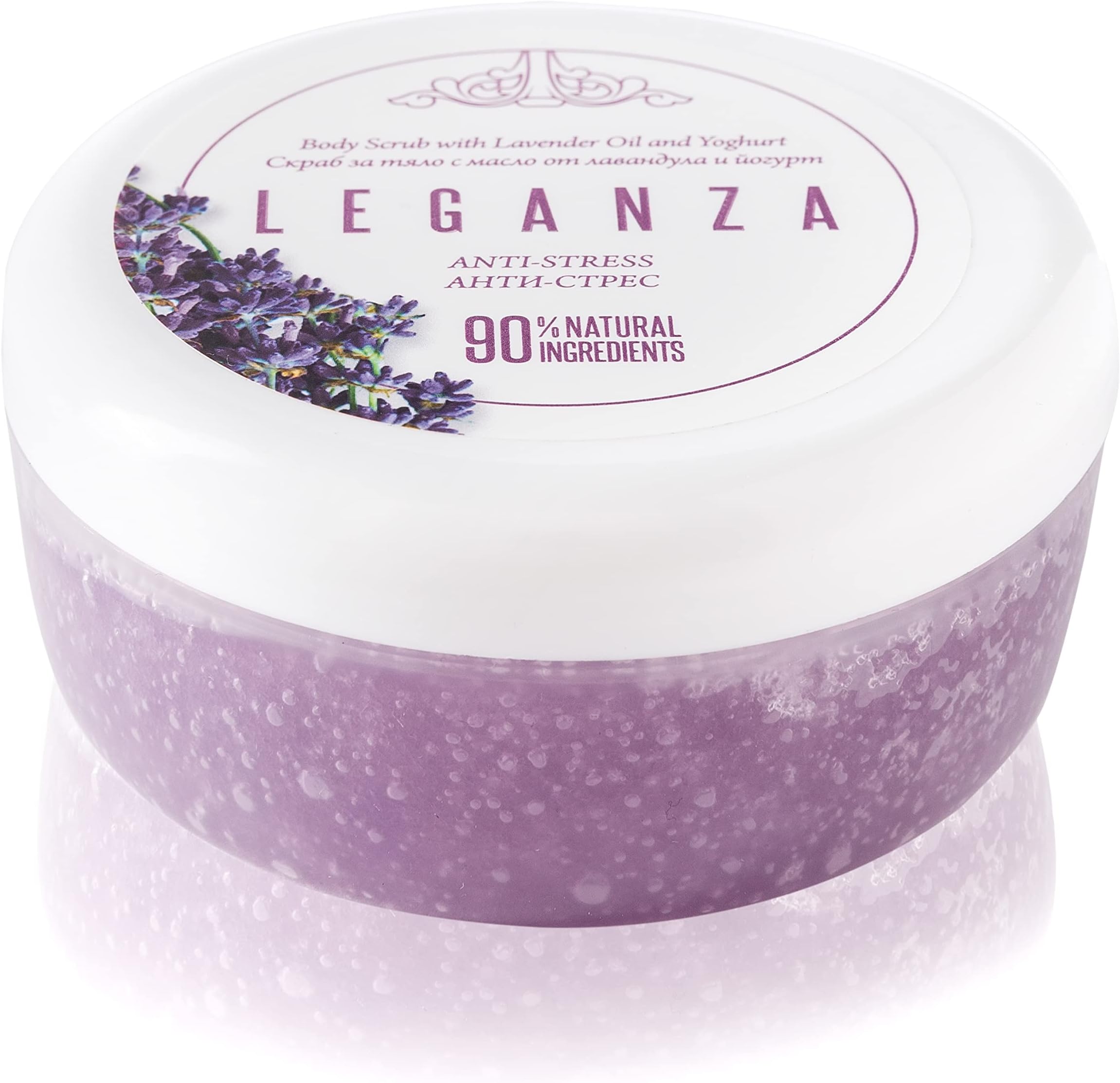 Anti-Stress Body Scrub with Lavender and Yogurt Oil