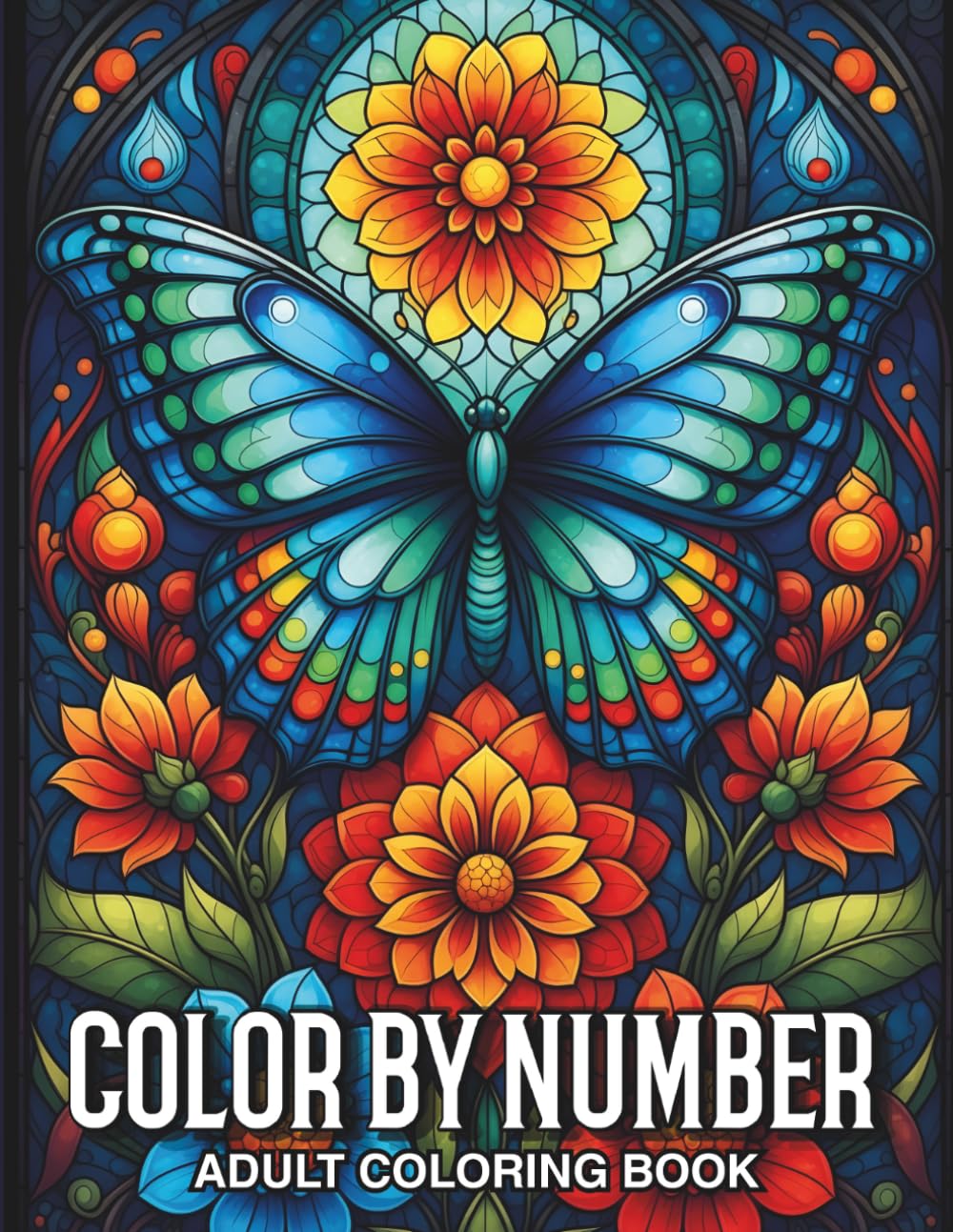 Color By Number Adult Coloring Book: Beautiful Mosaic Style Illustrations for Adults Seeking Mindful Relaxation and Artistic Expression Through Easy Color by Number Activity Pages