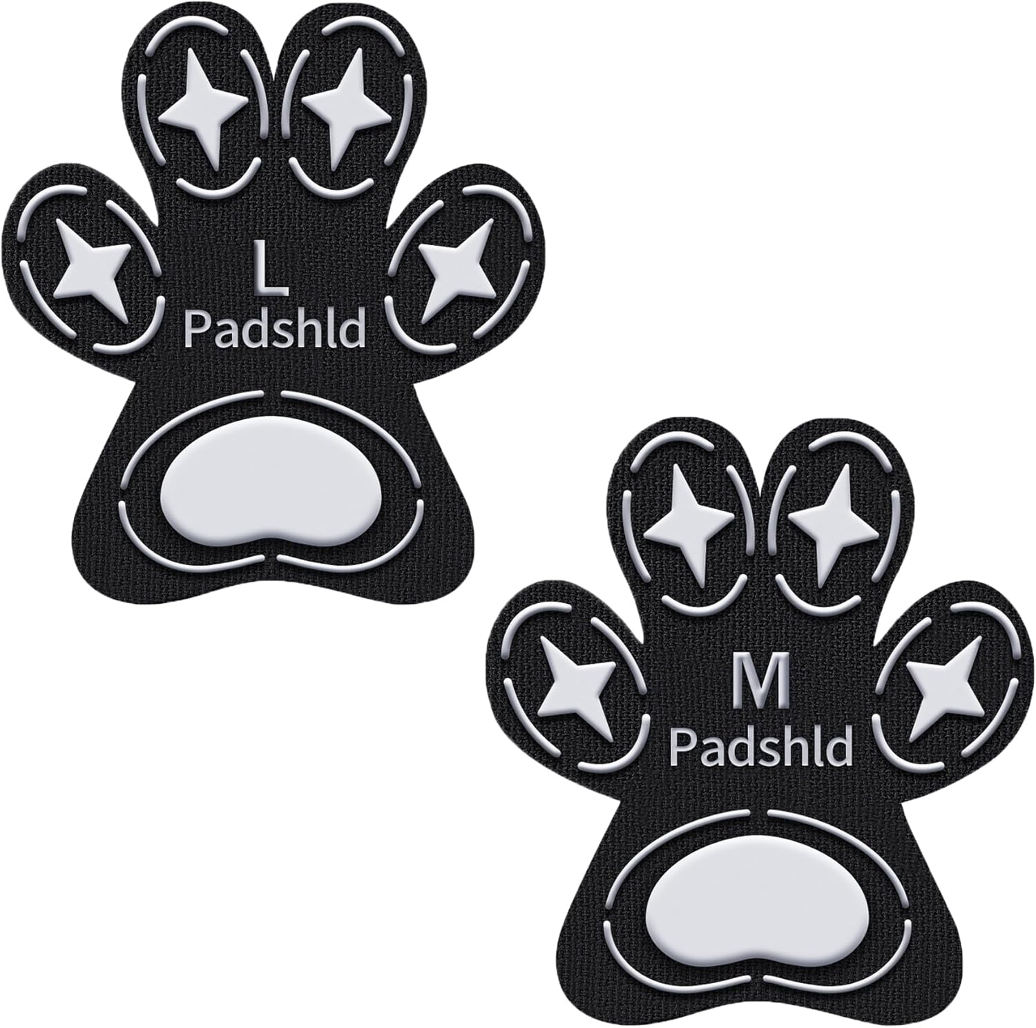 Dog Paw Protectors, Anti Slip Paw Pads for Dogs - Traction Grips for Senior Dogs & Puppies on Hardwood Floors, Paw Stickers for Dog Feet with Secure Grip (12 Sets, 48 Pcs) M & L