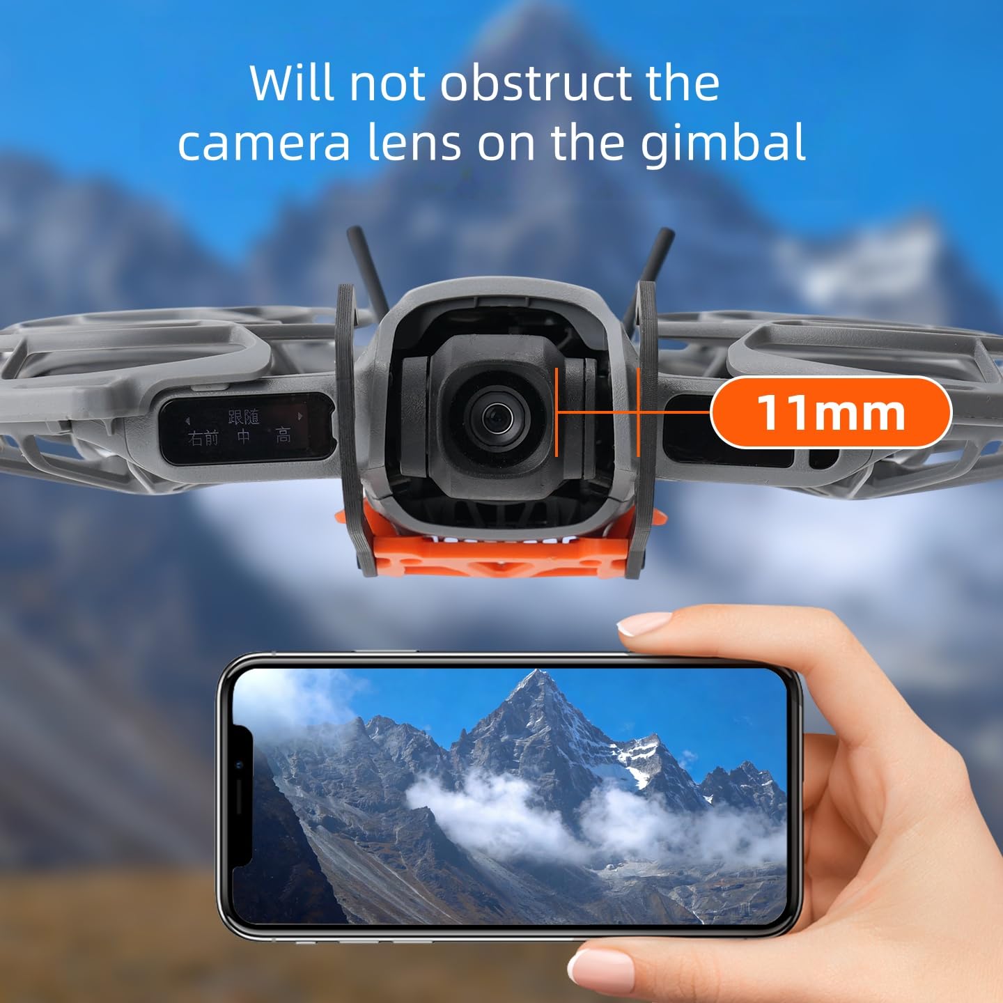 Drążek ochronny do DJI Neo 2, osłona obiektywu antykolizyjnego z włókna węglowego, osłona obiektywu ochronnego aparatu do akcesoriów do dronów Neo 2