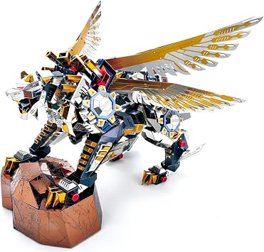 3D Metal Puzzle for Adults,Flying Tiger Puzzle Building Set,3D Metal Model Kit, Brain Teaser Puzzles DIY Assembling for Stress Relief - High end Mens GIF