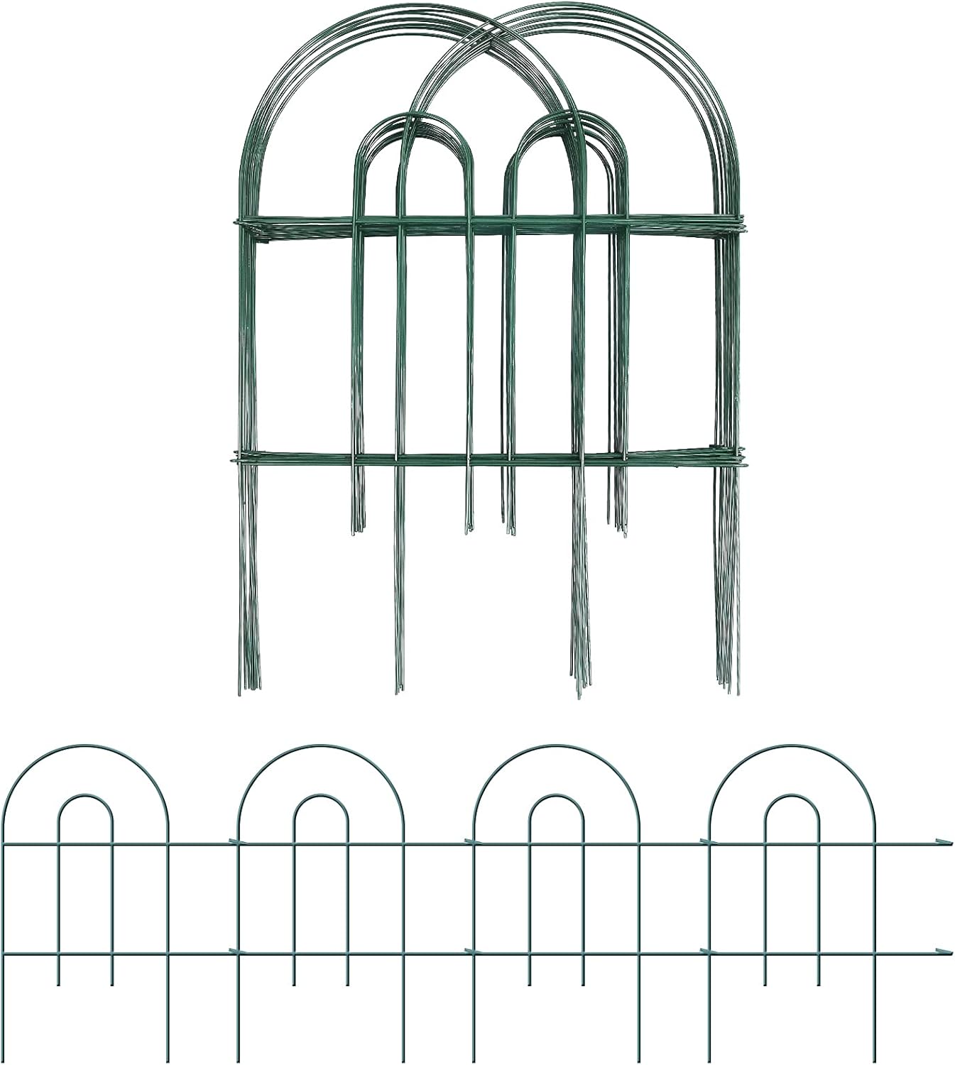 Amagabeli Decorative Garden Fence 24 in x 35 ft Rustproof