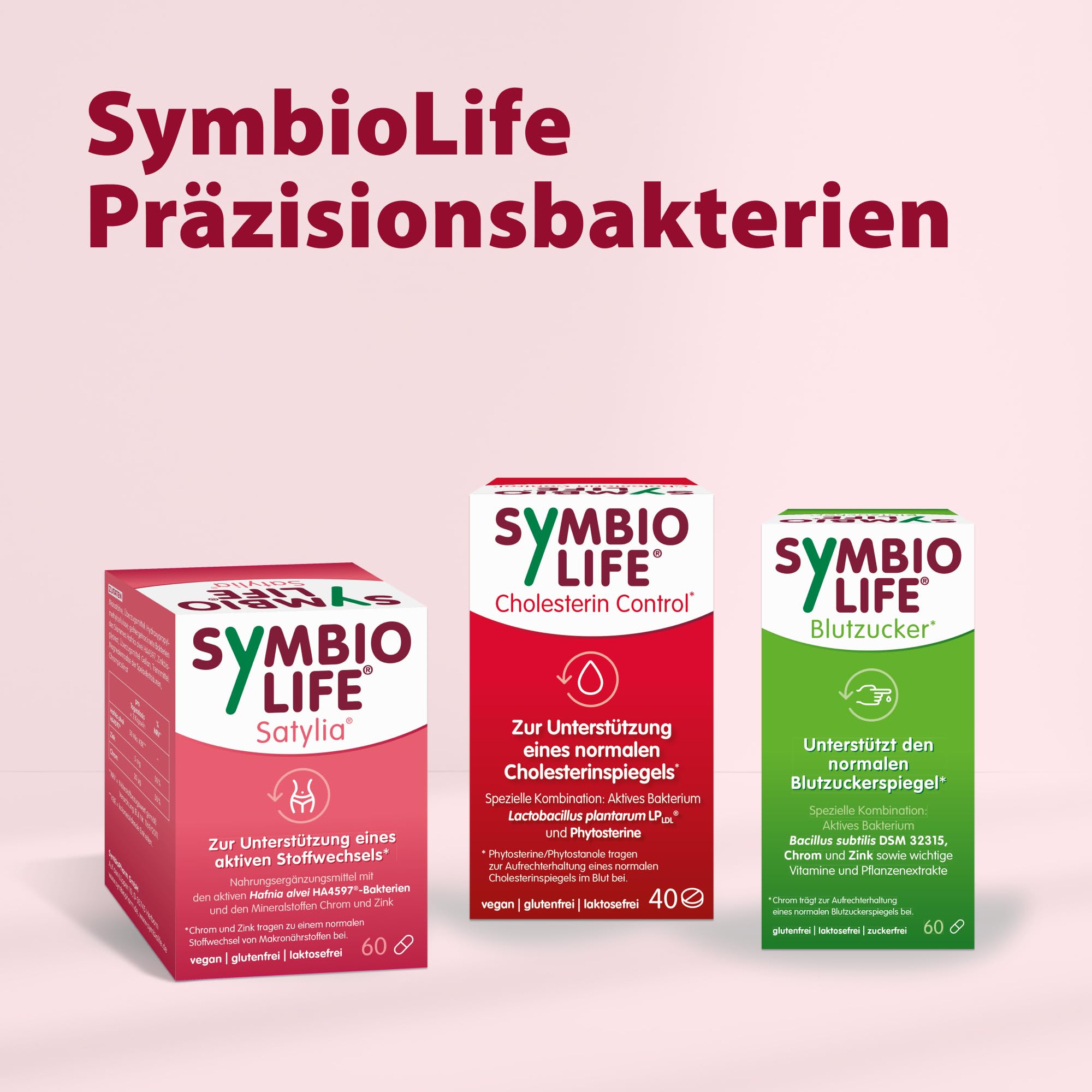 SymbioLife Satylia unterstützt den aktiven Stoffwechsel, 60 Kapseln | Mit Hafnia alvei HA4597, Chrom-Picolinat & Zink-Bisglycinat - vegan, glutenfrei, laktosefrei, magensäureresistent