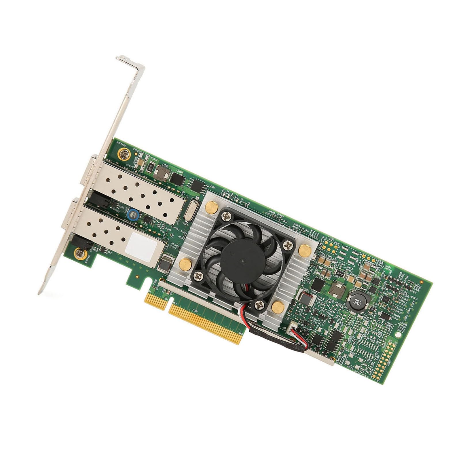 Adattatore di Rete Ethernet SFP da 10 GB a Doppia Porta BCM57810S con Ventola di Raffreddamento per Server e Desktop