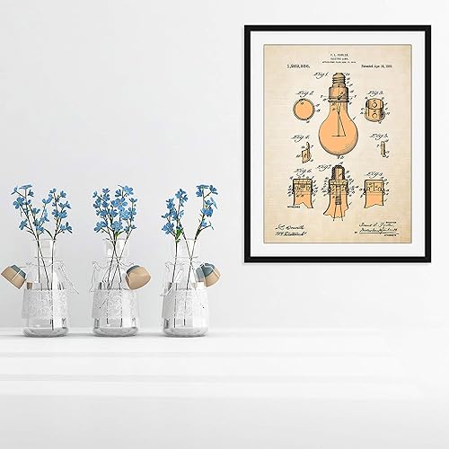 Miniatura 3 de Fowler, estilo pergamino vintage, patente 1918 por Fowler, impresión artística de pared, 11 x 14 pulgadas, gran idea de regalo para ingenieros