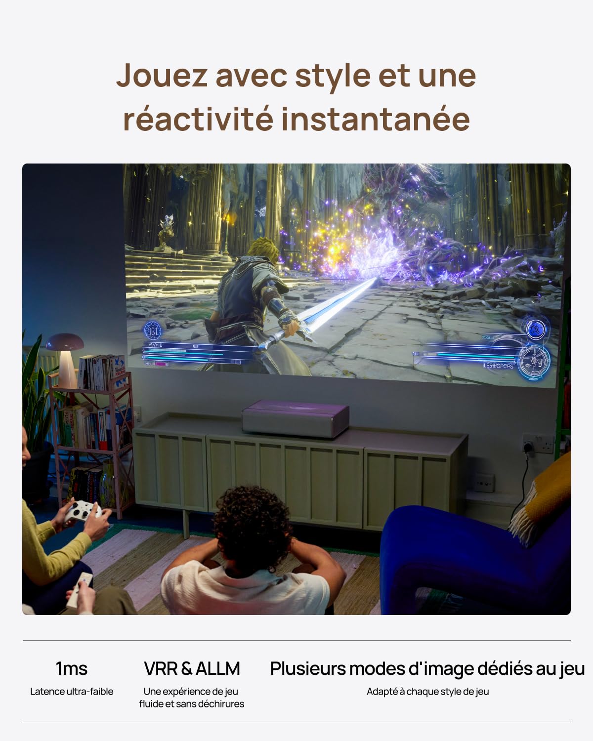 XGIMI Mira Videoprojecteur 4K Triple Laser Ultra Courte Focale