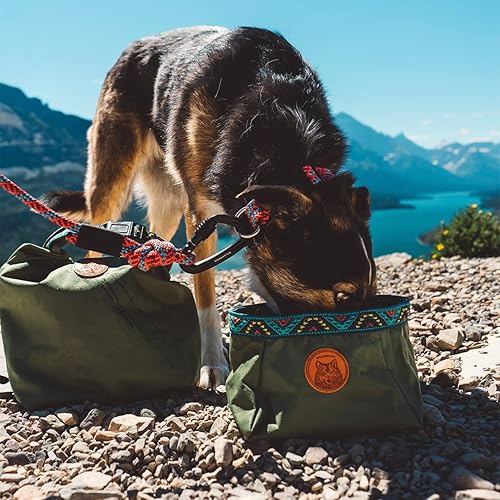 Vista 33 de Wilderdog Tazón para mochilero: capacidad para alimentos y agua de hasta 64 onzas, Pacific Blue, Azul Pacífico