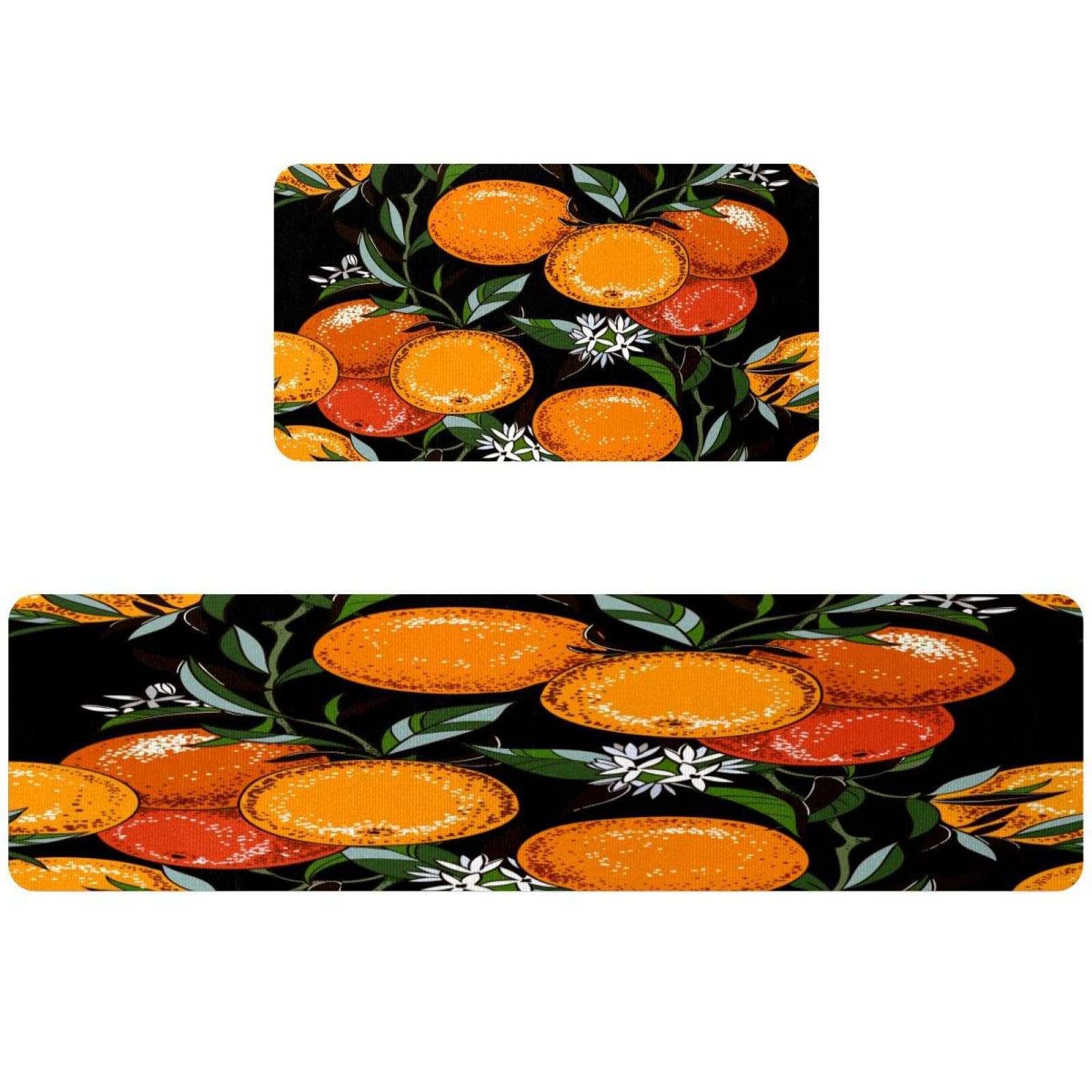 Alfombrillas de cocina absorbentes VAPOKF alfombra pasillo lavable juego de 2