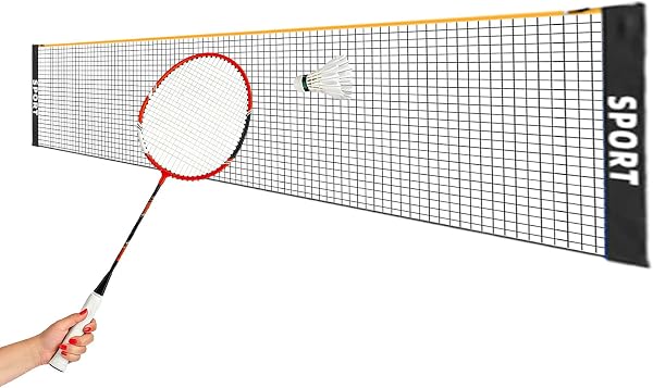 Filet de Tennis,Pliable et Compact | Filet de Volley-Ball Portable 3,05/3,96/4,88 m,pour Adultes Sports Plage Piscine Court allée extérieur intérieur entraînement - 1
