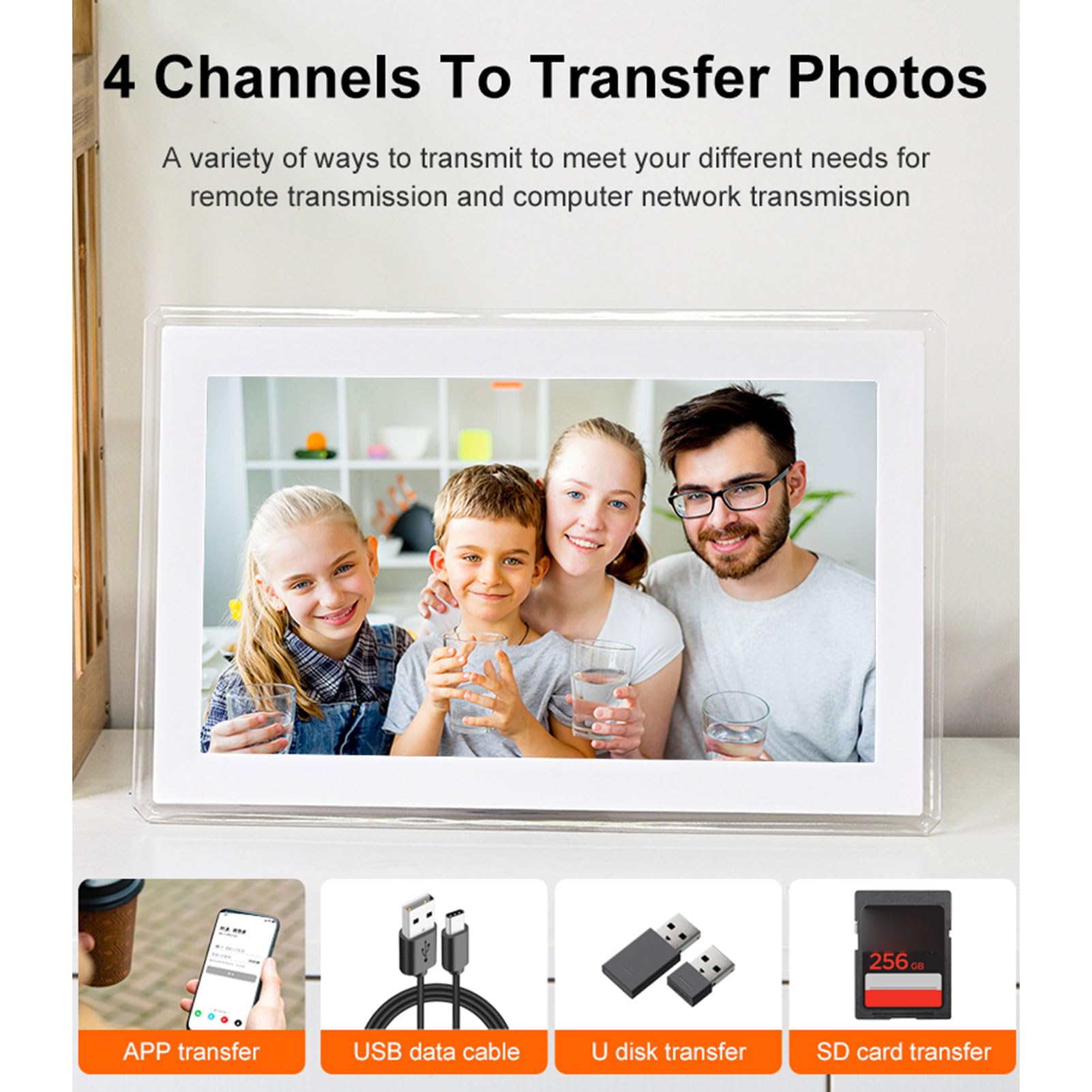 XUMIUZIY 15,6 Zoll Wandplaner, Digitaler Kalender mit Touchscreen, Elektronische 32 GB WiFi Bilderrahmen für Familienpläne, an der Wand Montierbarer Familienplaner, APP Zugriff (EU-Stecker)