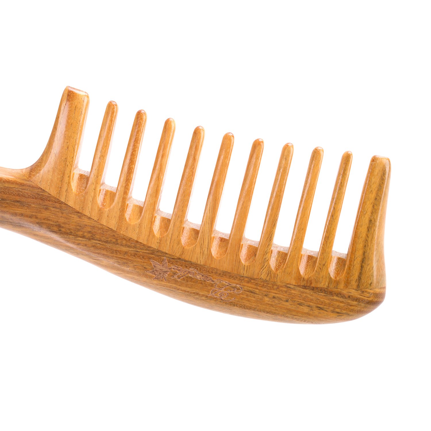 Breezelike Kamm – Der große Haarkamm Breitzahnkamm - Der Holzkamm für die Entwirrung Ihrer Haare, auf natürliche Art und Weise. Geeignet für lockiges Haar. Ein antistatischer Sandelholzkamm für Frauen, Männer und Kinder