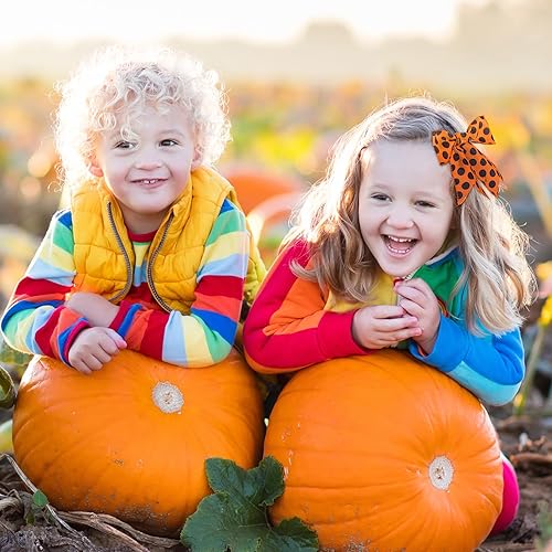 Miniatura 7 de 3 rollos de cinta con alambre naranja de 2.5 pulgadas x 15 yardas, cinta a cuadros de búfalo naranja y negro, cinta a cuadros con patrón de puntos a