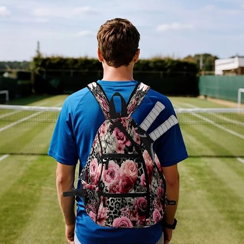 Miniatura 2 de Pickleball Backpack Rose Pink for Women Men - Multi-Pocket Sports Bag with Shoe Compartment Versatile Tennis Bag & Gifts for Pickleball Lovers