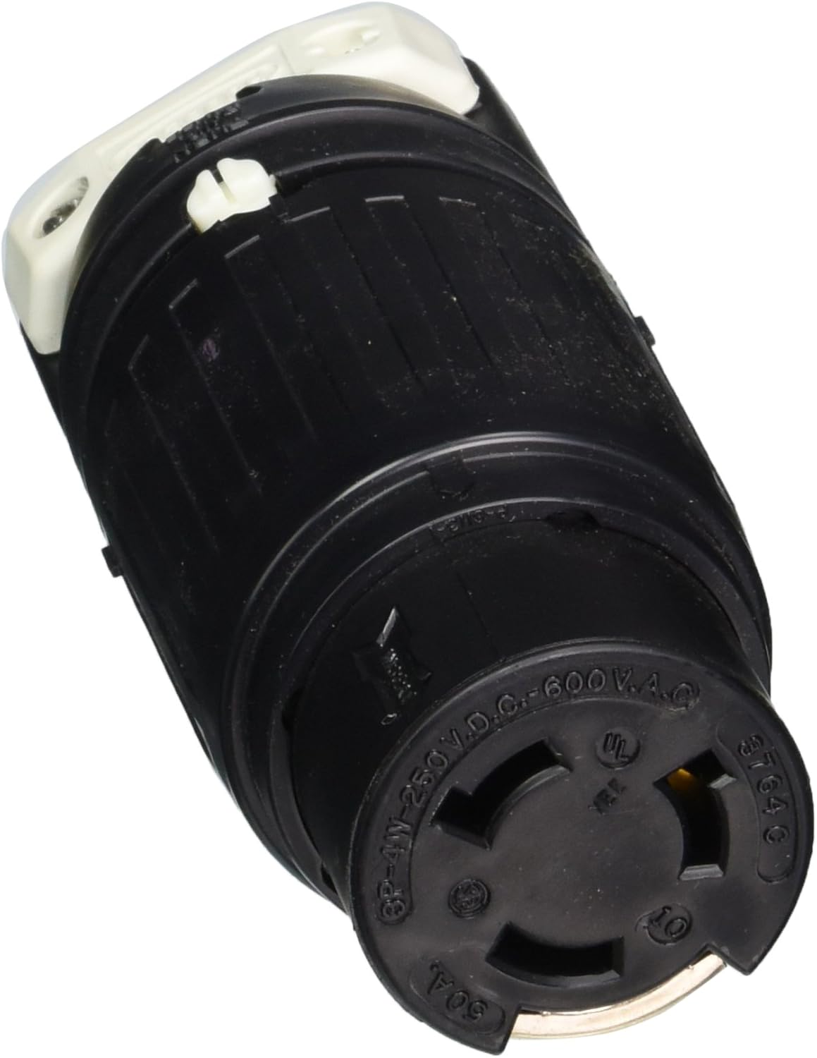 Hubbell HBL3764C AC Connector Non-NEMA 50a 4wire 600v, SMALL, Black