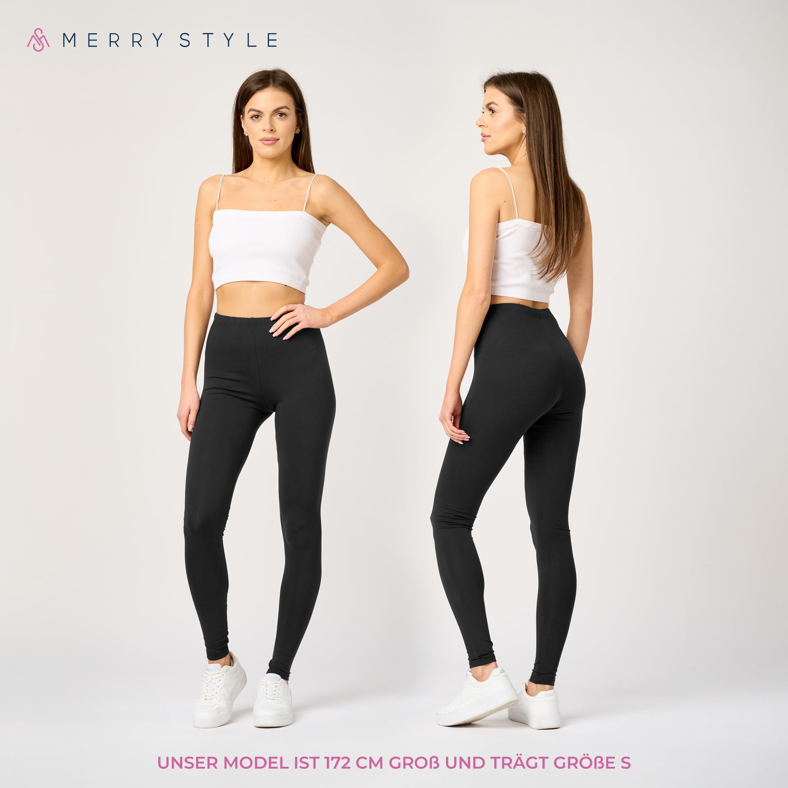 Merry Style Leginsy Damskie z Wiskozy MS10-143