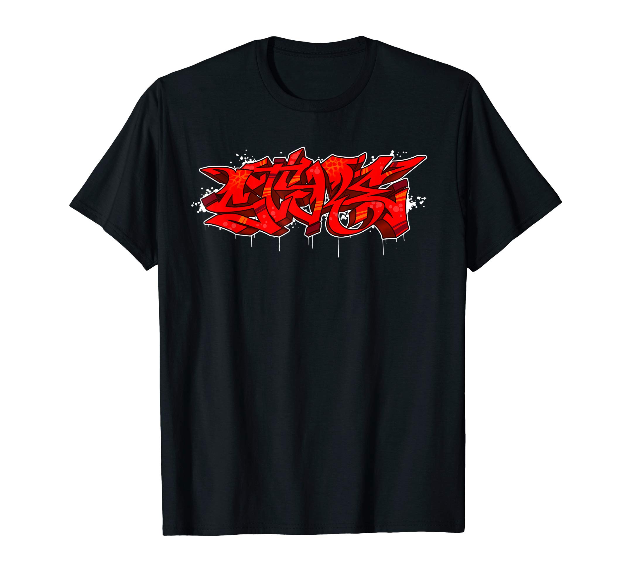 spraybar Graffiti ShirtsSTYLE Graffiti piece red Graffiti Hiphop Shirt T-Shirt
