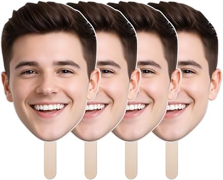 Custom Big Head Cutout, 6" to 48" Face on a Stick, Personalized Fun face Signs, Party Decor, Photoshoots, Graduations, Weeding 1 PC, Coroplast
