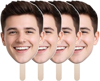 Custom Big Head Cutout, 6" to 48" Face on a Stick, Personalized Fun face Signs, Party Décor, Photoshoots, Graduations, Weeding 1 PC, Coroplast