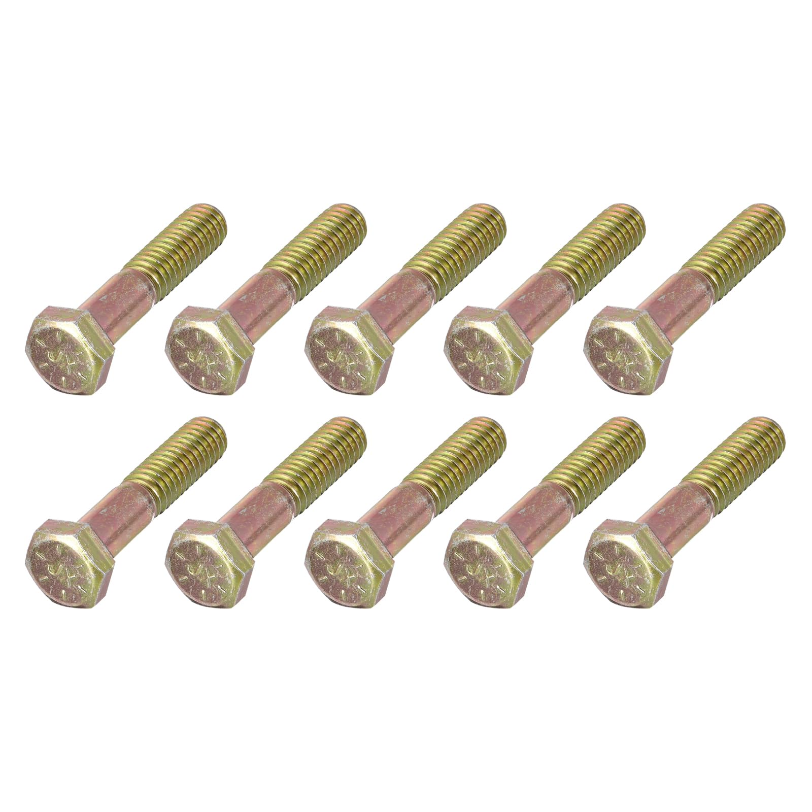 METALLIXITY Hex Bolts (5/16-18x1-1/2") 50Pcs, Carbon Steel Zinc Plated, Coarse Thread UNC Hex Head Screw Bolt