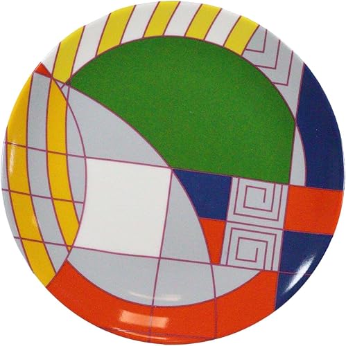 Miniatura 5 de Ebros Gift Frank Lloyd Wright Architecture Colorful Geometry Contemporary Designer - Platos de cerámica para aperitivos o postres de 7 pulgadas de