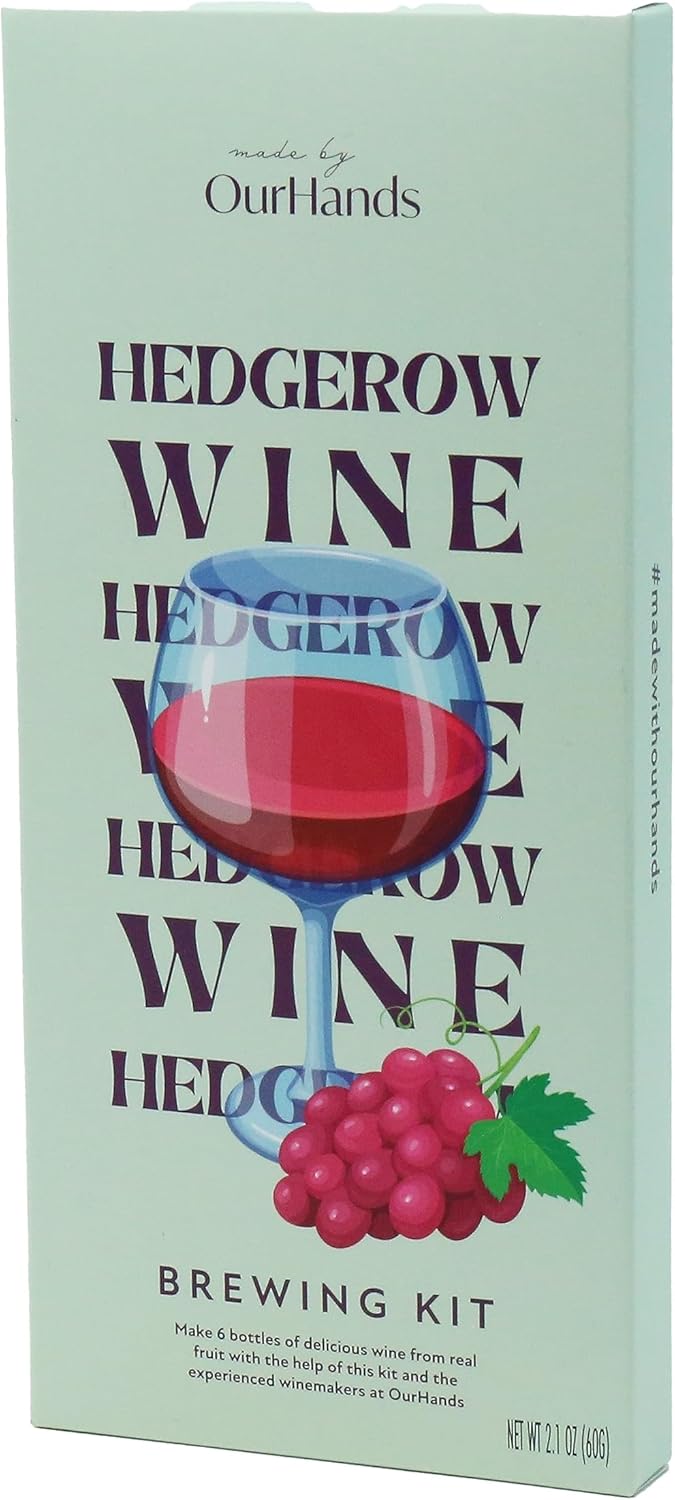 Hedgerow Wine Kit by OurHands Make Your own Wine from Grapes, Berries