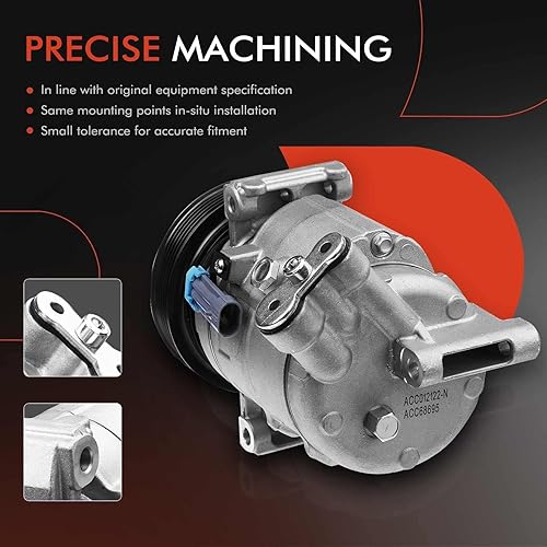 Miniatura 5 de A-Premium Compresor de aire acondicionado con embrague compatible con Chevrolet Sonic 1.8L 2012