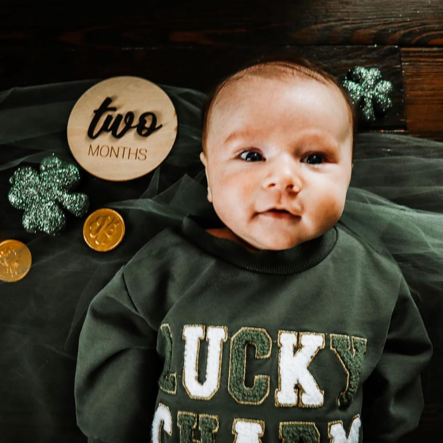 Baby Monthly Milestone, Wooden Baby Milestone Signs, Monthly Milestone Wood Discs, Baby Milestone Discs (S001) - Image 3