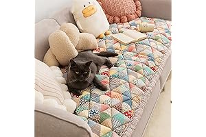 Vctops Patchwork Quilted Sofa Pad: Enhance Your Seating Comfort