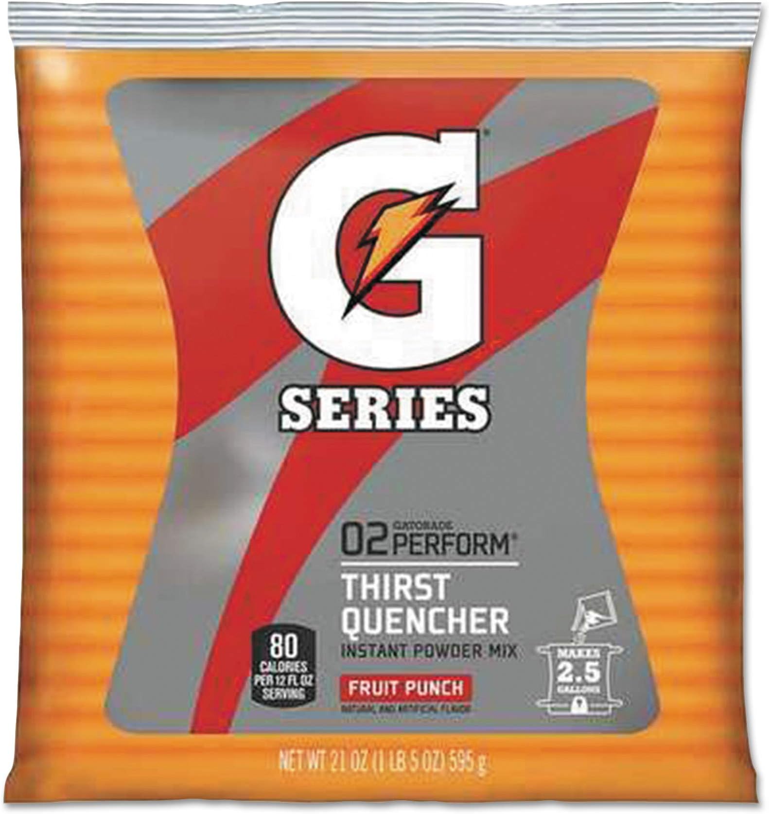Gatorade Powder Pouch, Fruit Punch, 84 Oz, Pack Of 4