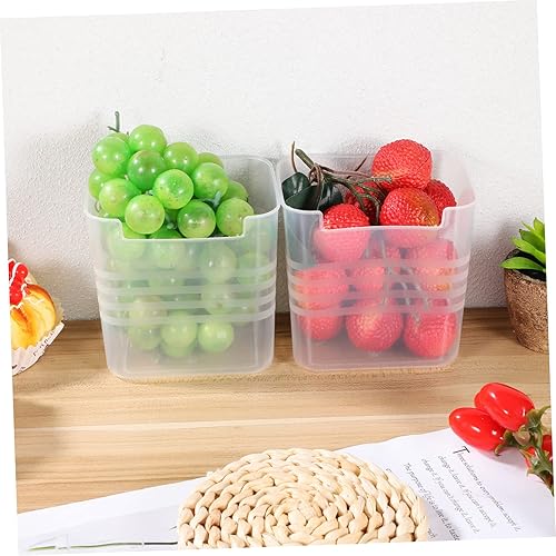 Miniatura 5 de Cabilock 2 unidades de contenedores organizadores para puerta de refrigerador, caja organizadora de aperitivos, refrigerador, puerta lateral,