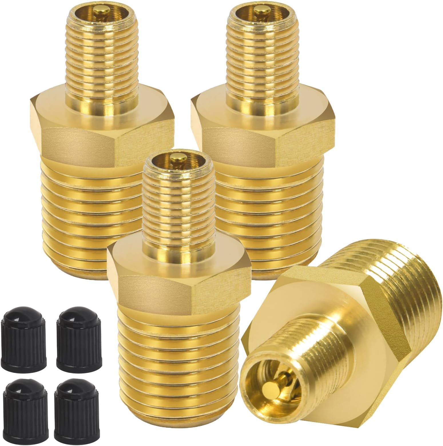 Zzxker Air Inflator Adapter 1/4 NPT (m) to Standard