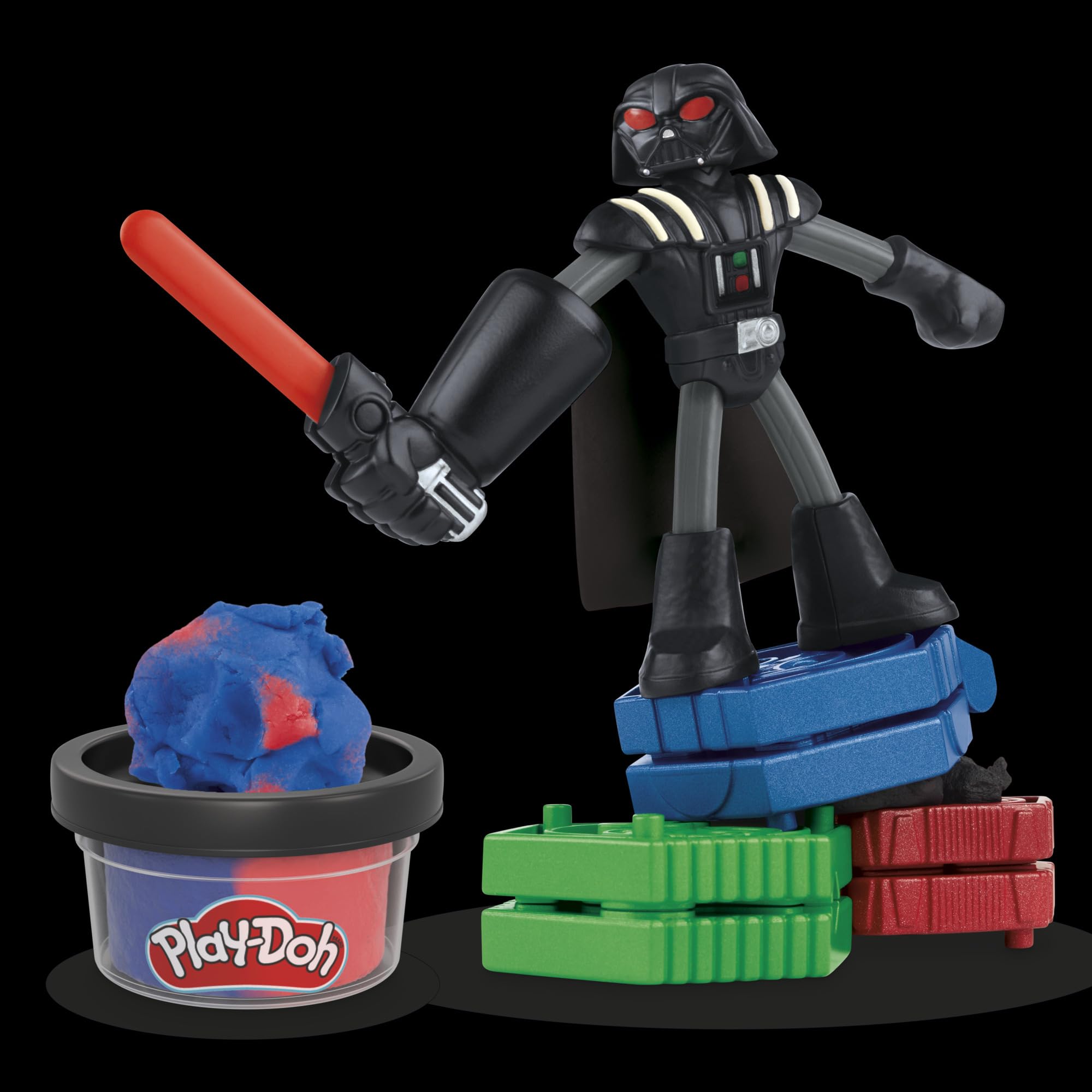 Play-Doh Star Wars Squish & Slice Lightsabers Playset, Bendy 4 Inch Luke Skywalker & Darth Vader Action Figures, Imagination Toys for 4 Year Old Boys & Girls & Up - Image 8