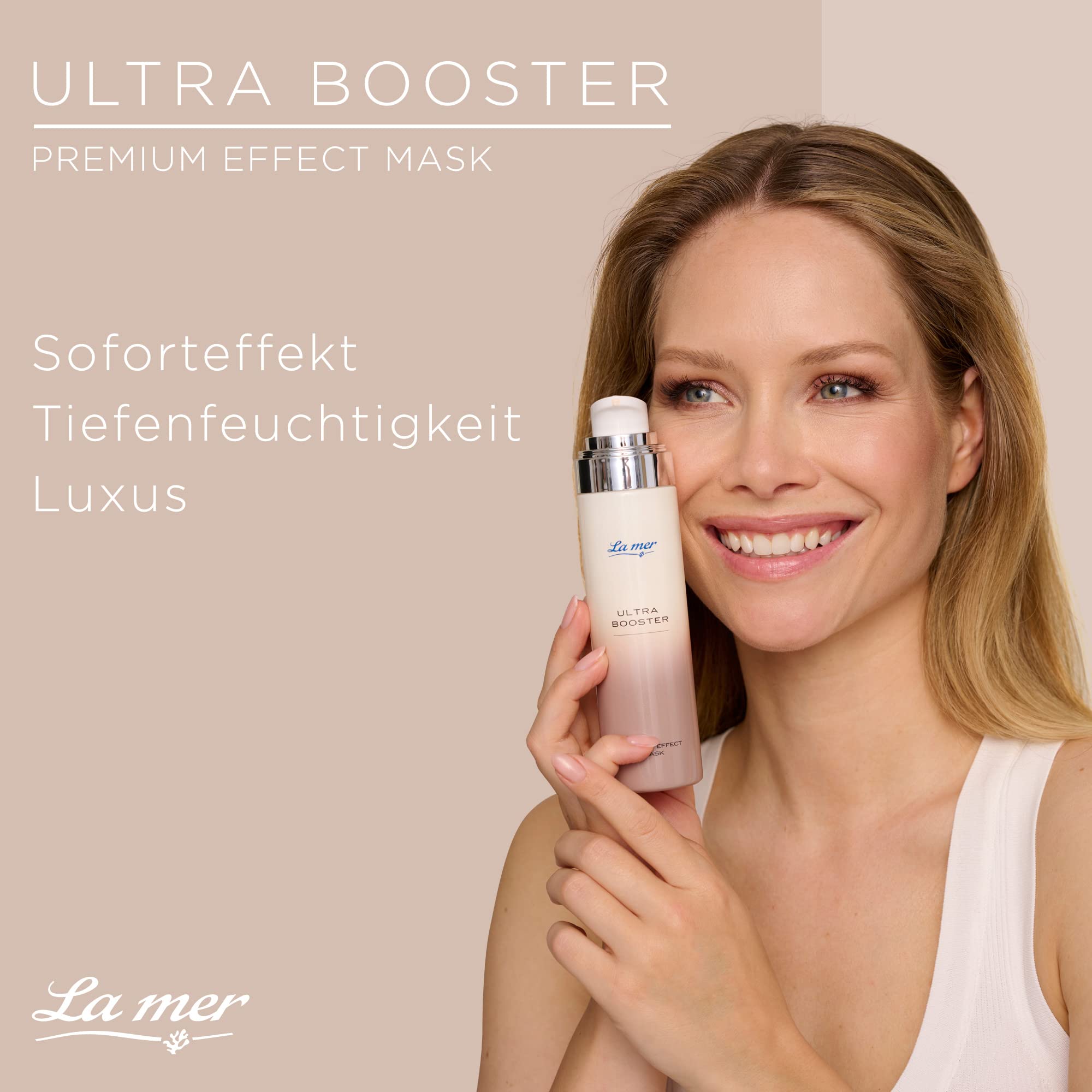 La mer Ultra Booster Premium Effect Mask - Cremige Gesichtsmaske für intensive Feuchtigkeit - Schützt und stärkt die natürliche Hautbarriere - Mindert Falten und wirkt nachhaltig straffend - 50 ml