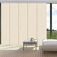 Vista 1 de LETAU - Persianas sin cordones con riel, paneles deslizantes, 100% opacas, hechas a medida, persianas verticales para puertas corredizas, ventanas