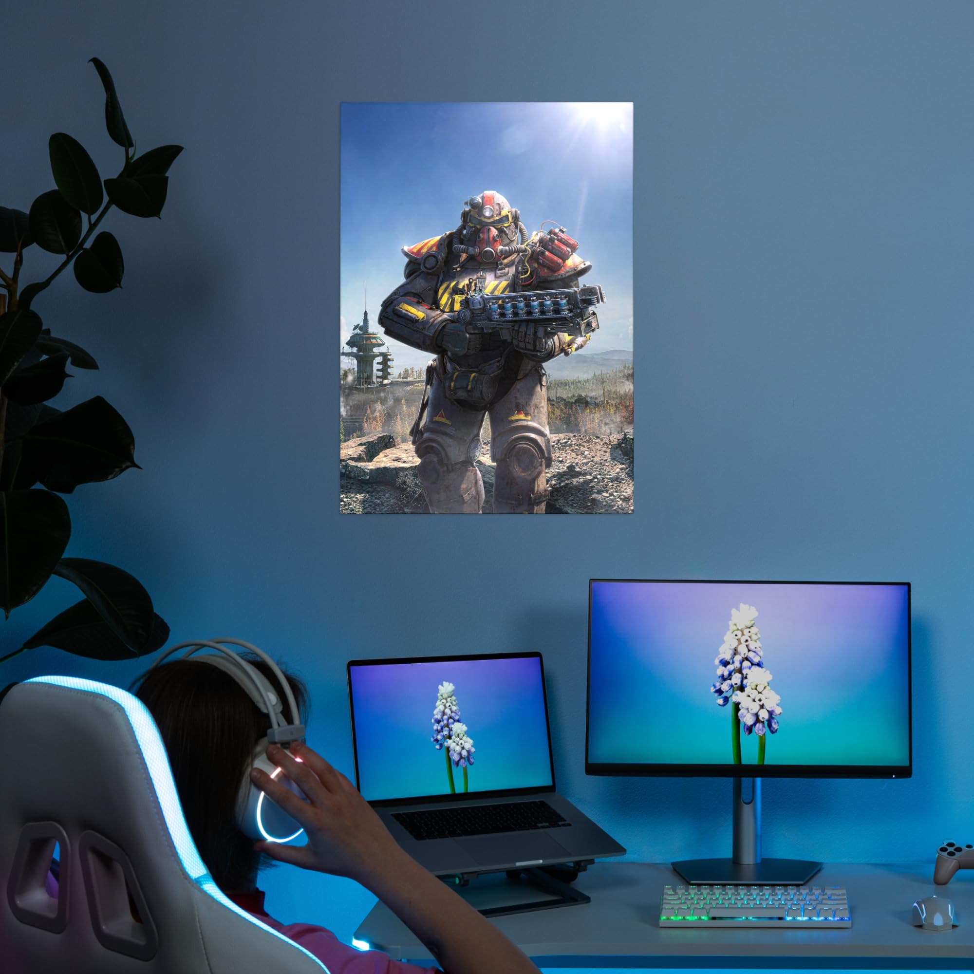Displate - Poster In Metallo - Montato a Magnete - Fallout - Ultimate Power Armour