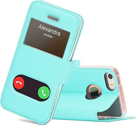 FYY Coque iPhone Se  Coque iPhone 5S  Coque iPhone Housse Magnetique Smart View avec Fen tre d Ouverture pour Apple iPhone SE 5S 5 Vert Menthe FYY Coque iPhone Se  Coque iPhone 5S  Coque iPhone Housse Magnetique Smart View avec Fen tre d Ouverture pour Apple iPhone SE 5S 5 Vert Menthe