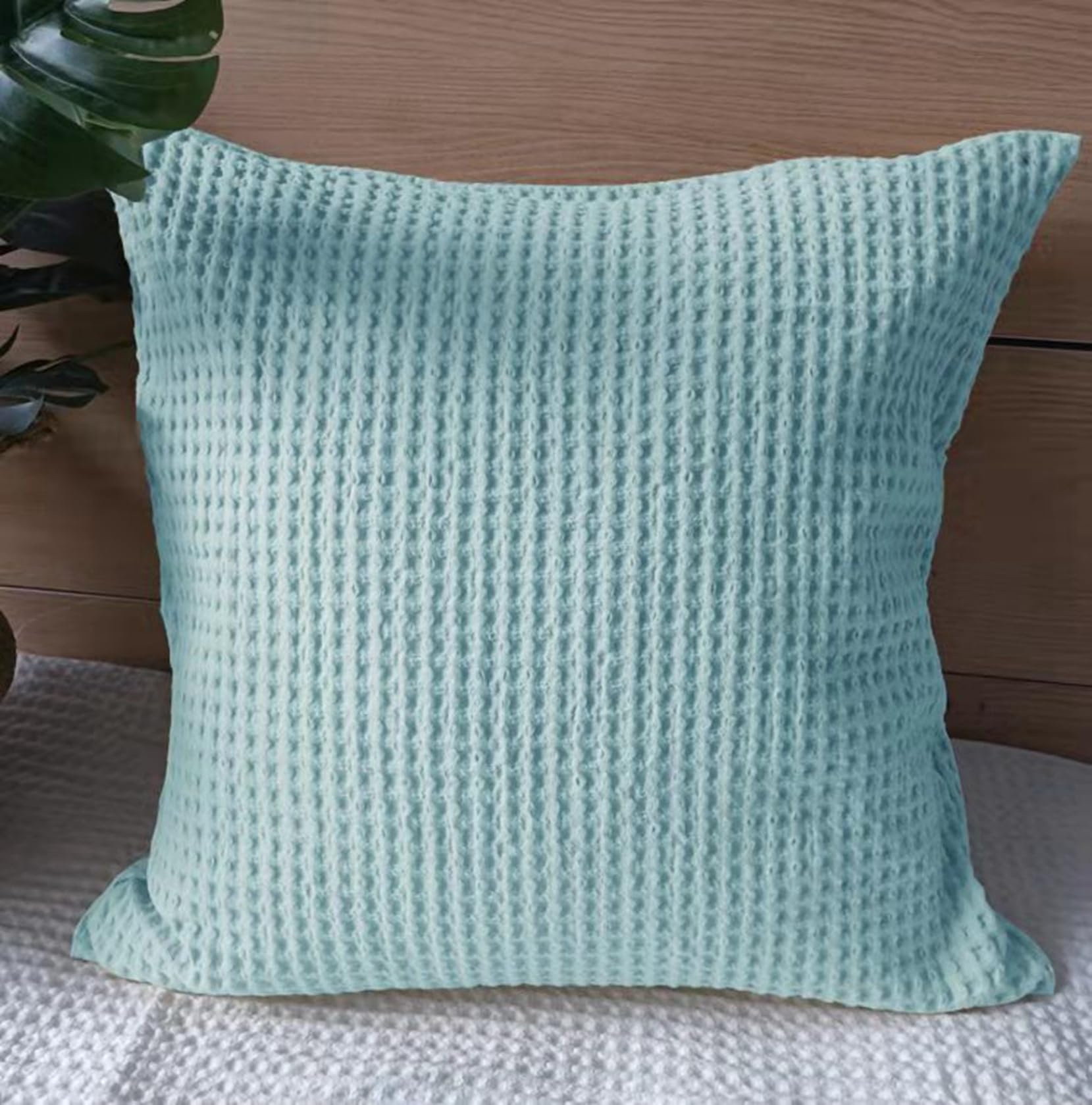 クッションカバー 長方形 水色 ブルー 49.5×30 無地 シンプル Amazon.co.jp: クッションカバー ワッフル おしゃれ 北欧風 装飾 車内