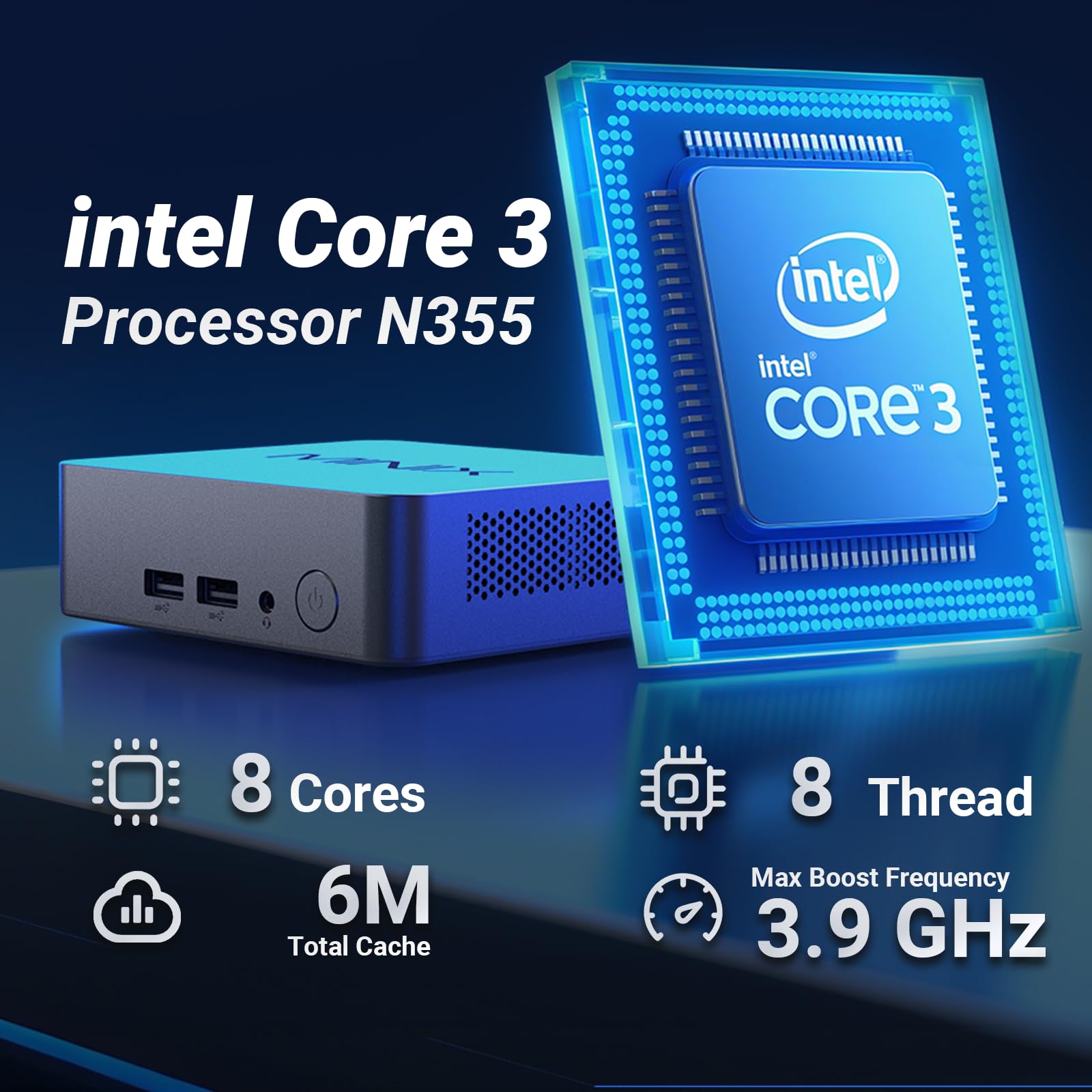 Amazon.com: MINIX NUC355 Mini PC, Intel Core 3 N355, 16GB DDR5