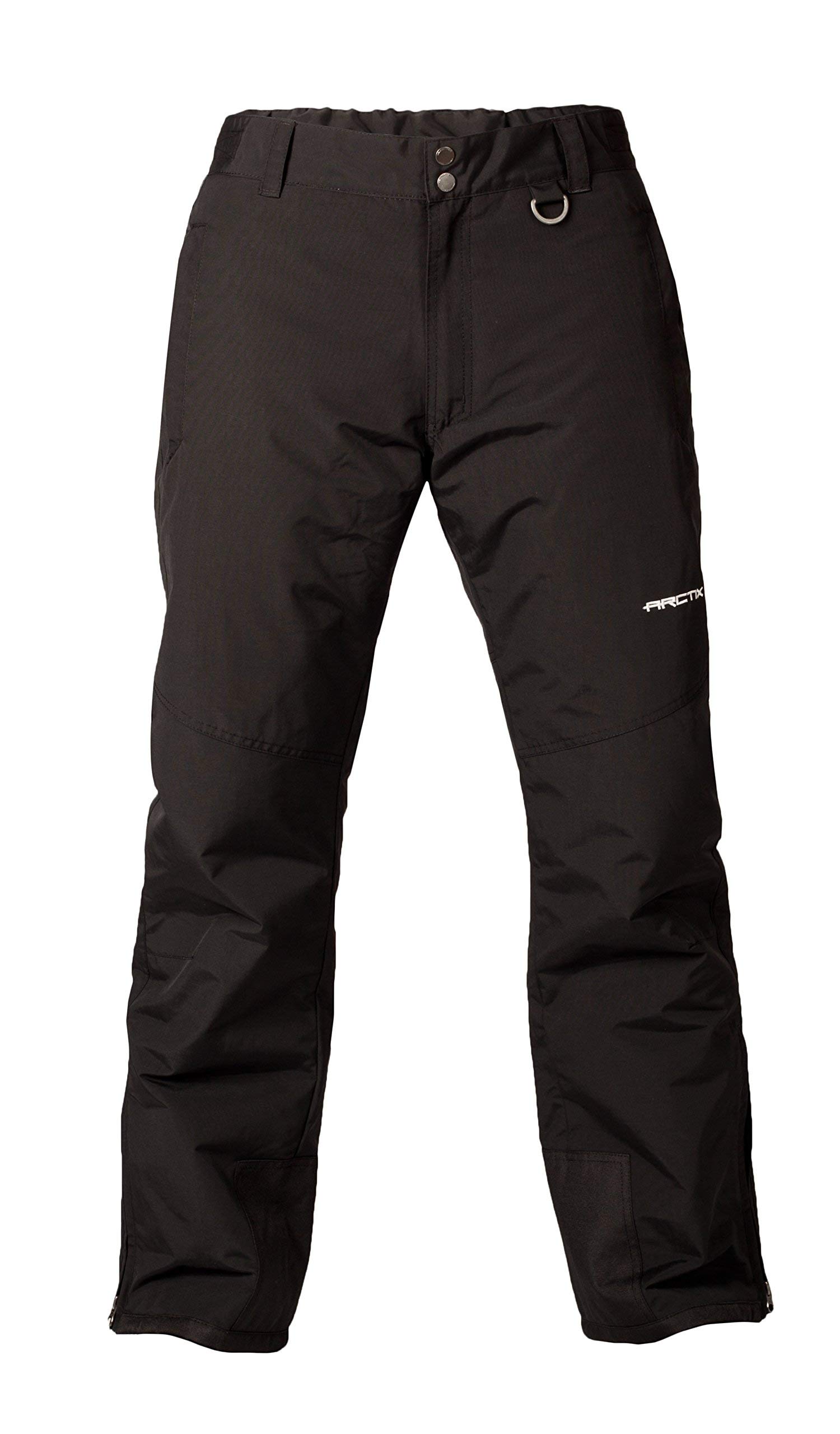 ARCTIX Pantalones de esquí aislados de montaña para Hombre, Negro, 2XL (44-46 Pulgadas de Ancho x 34 de Largo)