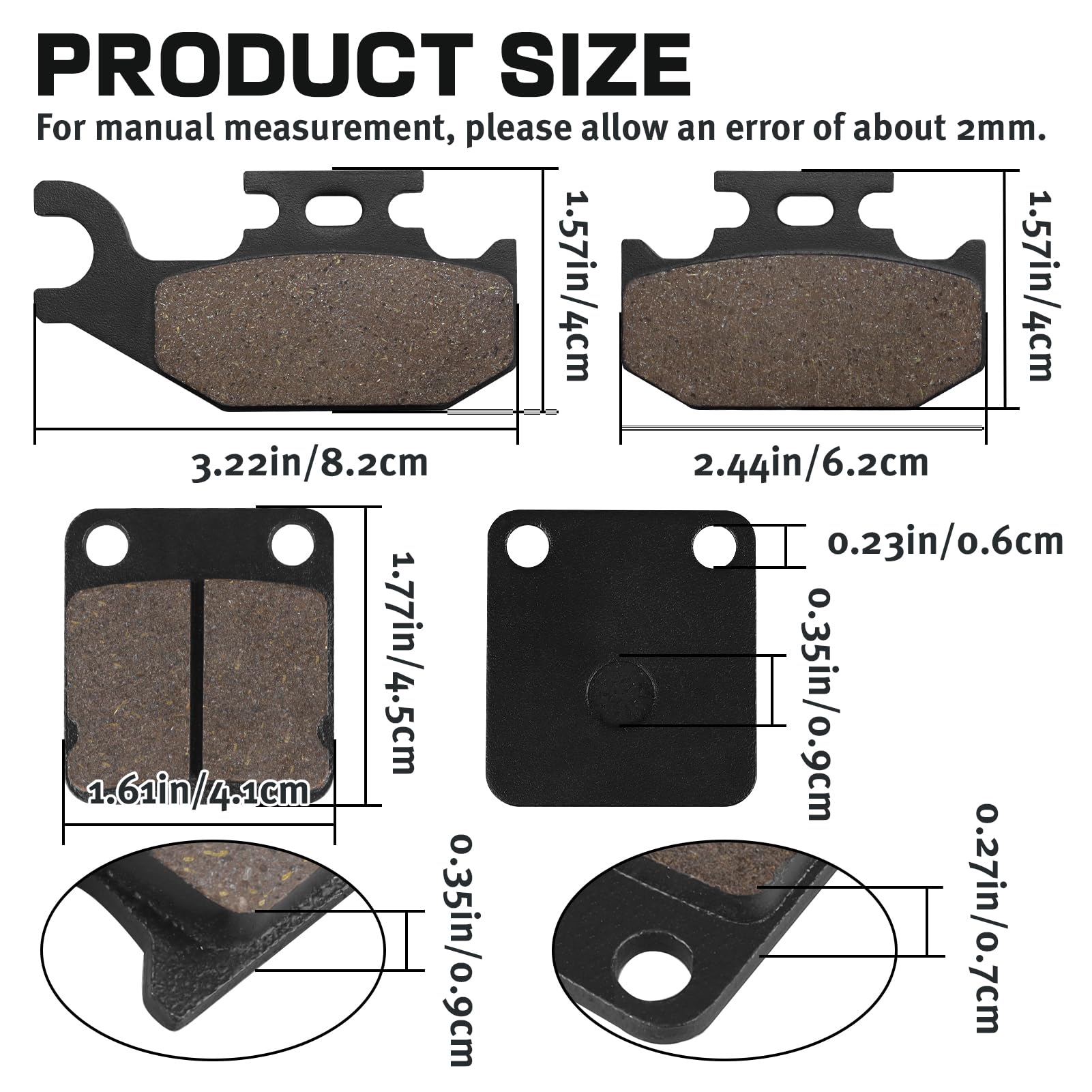 Pastiglie Freno Accossato AGPA96OR Per Moto Guzzi V7 III 750 Stone (2018) - Foto 7