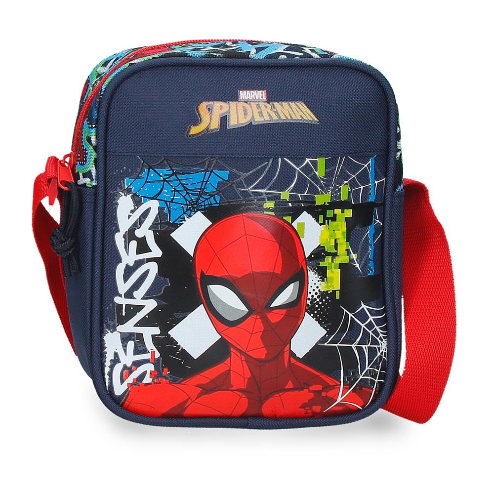 Joumma Marvel Grafity of Spiderman Shoulder Bag Marino 15x20x6 cm Polyester