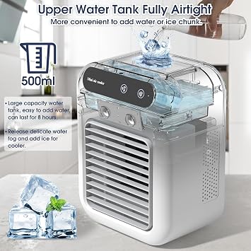 Portable AC for Car, 25W Rechargeable Portable Air Conditioners
