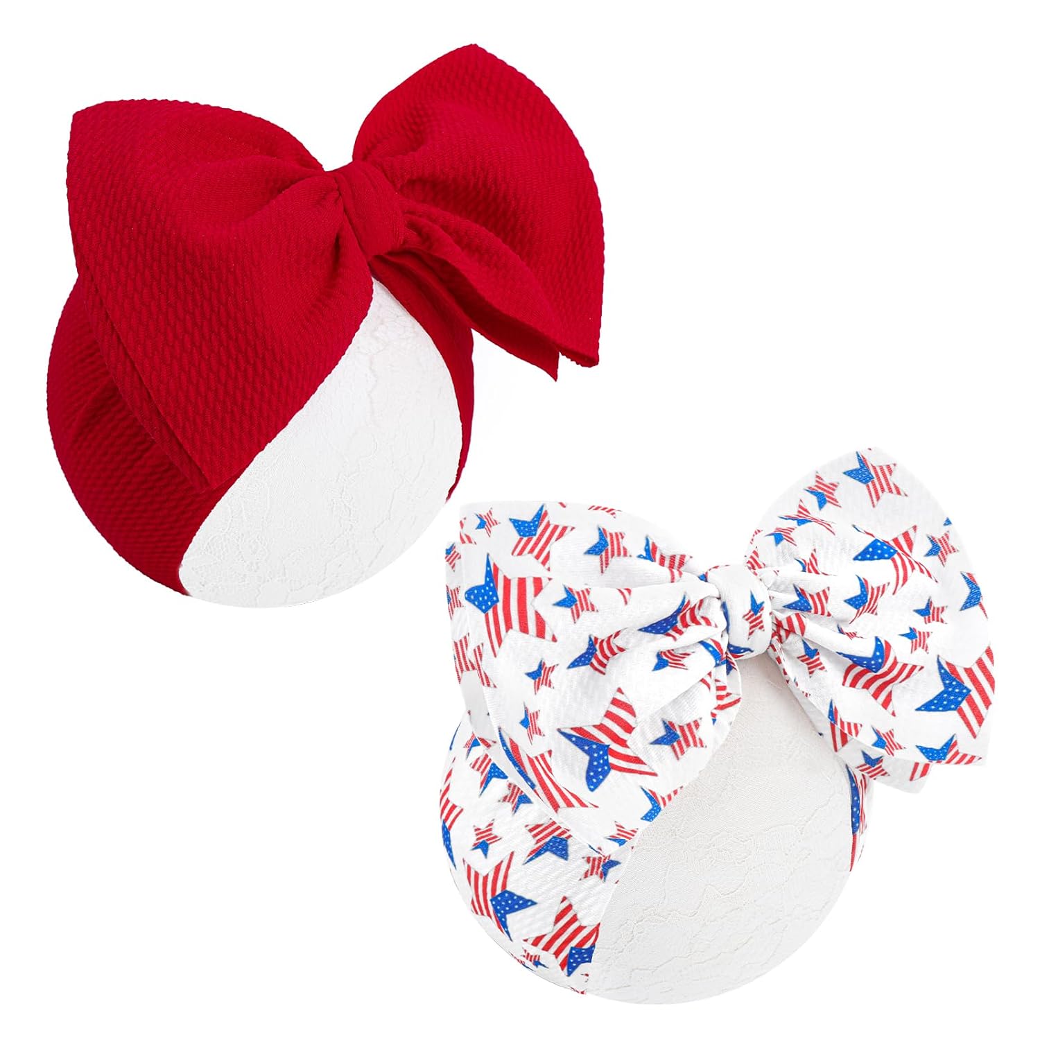 4th July 7” Large Baby Bows for Baby Girls Hairband Hair Accessories 2pcs/Pack 4th July 7” Large Baby Bows for Baby Girls Hairband Hair Accessories 2pcs/Pack