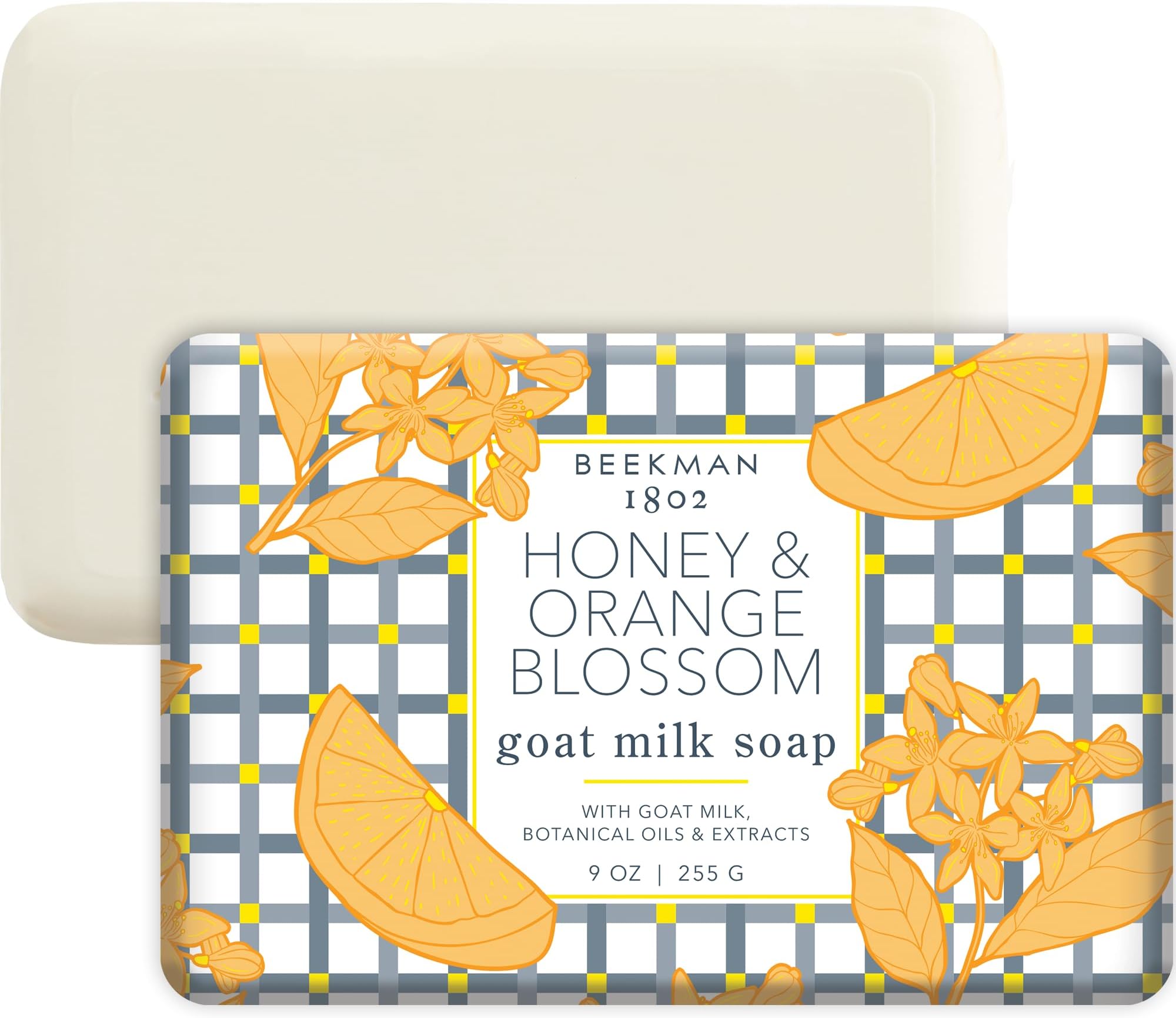 Beekman 1802 Goat Milk Soap HONEY & ORANGE BLOSSOM 9.0 oz Bar