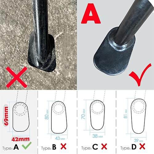 Miniatura 5 de Para BMW R1200GS LC K50 R1200GS Adventure LC K51 R 1200 GS Soporte lateral de la motocicleta Soporte de extensión Pad Trípode extendido (color  azul)